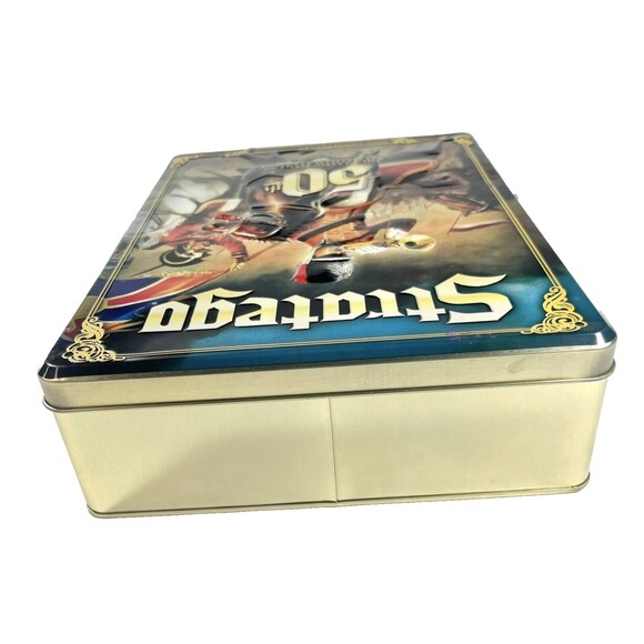 Stratego 50th Anniversary Edition 2011 Special Gold Tin Box Board Game Complete - Picture 9 of 10